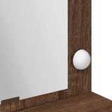 Dressing Table Brown Oak 100 x 41 x 135 cm Engineered Wood 865106
