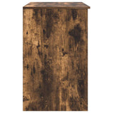 Desk Smoked Oak 86x49x76 cm Engineered Wood 861827
