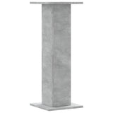 Plant Stands 2 pcs Concrete Grey 30x30x80 cm Engineered Wood 3307867
