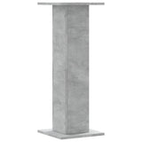 Plant Stands 2 pcs Concrete Grey 30x30x80 cm Engineered Wood 3307867