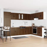 Kitchen Cabinet with Storage Kalmar Brown Oak 80 x 46 x 81.5 cm 3315008