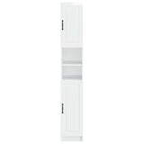 Bathroom Cabinet with Open Shelf UTRECHT High Gloss White 897699