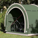 Bike Storage Tent with Roof Green 256 x 222 x 182 cm Taffeta 42000996