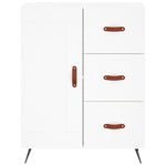Highboard White 69.5x34x180 cm Engineered Wood 3199977
