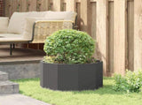 Planter Black 60 x 60 x 35 cm Steel 883738