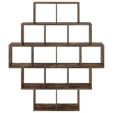 Wall Shelf Smoked Oak 120 x 20 x 136 cm Engineered Wood 8012160