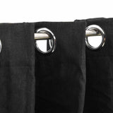 Linen-Look Blackout Curtains 2 pcs Anthracite 140x175cm 321160