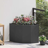 Corner Planter Black 60 x 60 x 50 cm Steel 883661