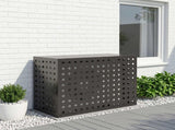 Air Conditioner Cover Black 110 x 50 x 80 cm Steel 8014136