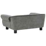 171039 Dog Sofa Dark Grey 72x45x30 cm Plush