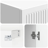 Wall-Mounted Cabinet High Gloss White 33 x 34.5 x 90 cm 897909