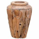 Decoration Vase 40x60 cm Solid Teak Wood 285211