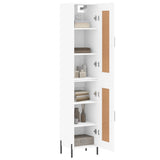 Highboard White 34,5x34x180 cm Engineered Wood 3200457