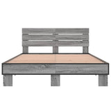 Bed Frame without Mattress Grey Sonoma 120x200 cm 3280155