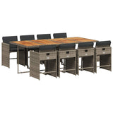 Garden Dining Set Grey and Brown 3211106