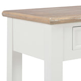 Console Table White 110x35x80 cm Wood 249901