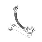 ZNTS Granite Kitchen Sink Single Basin Round White 144865