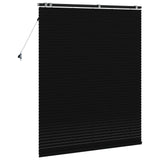 Venetian Blind Black 130 x 160 cm 35 mm Solid Paulownia Wood 42015497