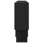 ZNTS Wall Shelf Black Oak 159x18x66 cm Engineered Wood 868073