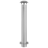 Chimney Extension Silver 25 x 25 x 132 cm Stainless steel 42008452