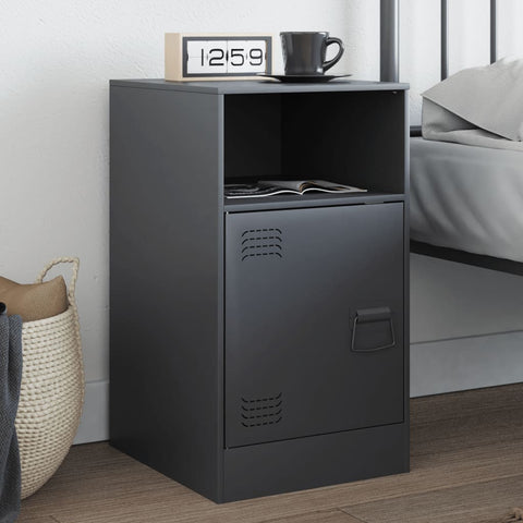 ZNTS Bedside Cabinet Anthracite 34.5x39x62 cm Steel 841767