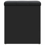 Storage Bench Black 42x42x45 cm Engineered Wood 835034