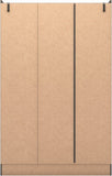 ZNTS Nevada 3 Door 2 Drawer Mirrored Wardrobe 100-101-129