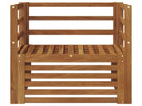 Outdoor Sofa Solid Acacia Wood Natural 3436334