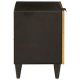 Bedside Cabinet Black and Gold 40 x 33.5 x 46 cm 4017824
