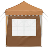 Pop-up Party Tent 195 x 195 x 245 cm Beige Oxford Fabric 42019727