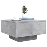 Coffee Table Concrete Grey 55x55x31 cm Engineered Wood 836570