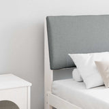 Upholstered Headboard Light Grey 180 cm Solid Pine Wood 879273