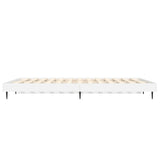Bed Frame without Mattress High Gloss White 135x190 cm Double 832287