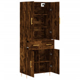 Highboard Smoked Oak 69.5x34x180 cm Engineered Wood 3198142