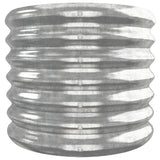 Garden Raised Bed Galvanised Steel 260x40x36 cm Silver 318882