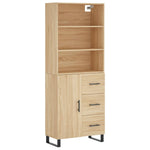 Highboard Sonoma Oak 69.5x34x180 cm Engineered Wood 3189472