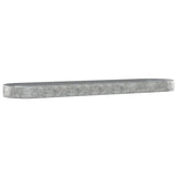 Garden Raised Bed Galvanised Steel 600x140x36 cm Silver 319052
