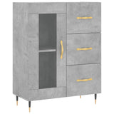 Highboard Concrete Grey 69,5x34x180 cm Engineered Wood 3198581