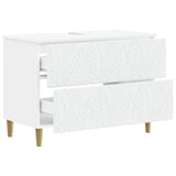 Bathroom Sink Cabinet DELFT White 82 x 41x 59 cm 897015