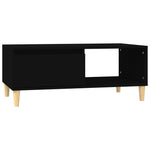 ZNTS Coffee Table Black 90x50x36.5 cm Engineered Wood 821045