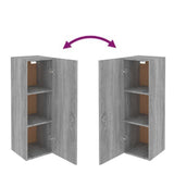 TV Cabinets 2 pcs Grey Sonoma 30.5x30x90 cm Engineered Wood 815750