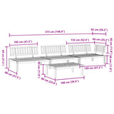 ZNTS 4 Piece Garden Pallet Sofa Set Solid Wood Acacia 3209428