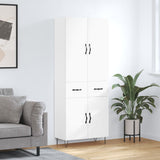Highboard White 69.5x34x180 cm Engineered Wood 3198177