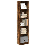Bookcase Smoked Oak 40x24x176 cm Engineered Wood 857796