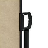 ZNTS Retractable Side Awning Beige 220x1200 cm 4004870