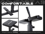 Seated Leg Extension Machine, Adjustable Leg Raise Machine and Curl Machine with Plate Loaded for T3398P548117