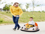 360&deg Rotation Kids Bumper Car, 12V Waltzer Car with Remote Control, Dual Joysticks, Music Lights, T3398P348435