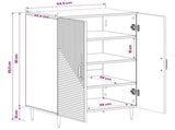 Shoe Cabinet HAARLEM 59.5 x 39.5 x 89.5 cm Engineered Wood 896871
