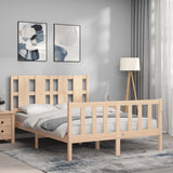 Bed Frame without Mattress 140x190 cm Solid Wood Pine 3192211