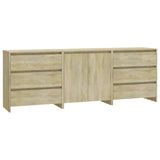 3 Piece Sideboard Sonoma Oak Engineered Wood 3098067
